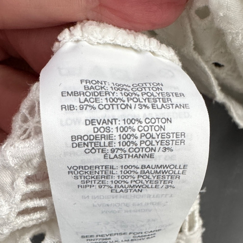 J. Crew Off-White Ribbed Top - Picture 4 of 4